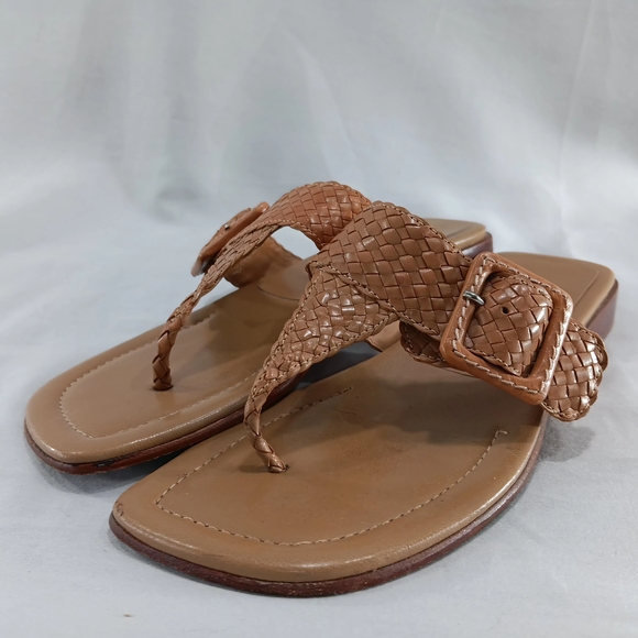 Talbots Brown Woven Sandals - Picture 1 of 15